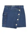 Kenzo Asymmetric Denim Skirt In Blue
