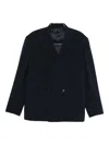 Kenzo Asymmetric Double-breasted Jacket In Black