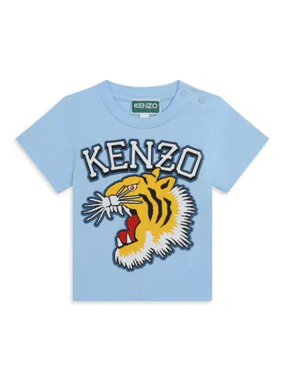Kenzo Baby's & Little Kid's Graphic Logo Cotton T-shirt In Pale Blue