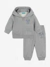 Kenzo Logo-print Tracksuit In Grey