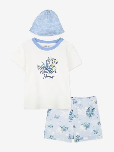 Kenzo Kids' Baby Boys Short Set In Blue