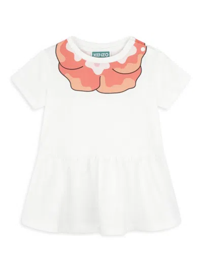 Kenzo Baby Girl's Flower T-shirt Dress In Ivory