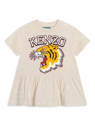 KENZO BABY GIRL'S LOGO CREWNECK T-SHIRT DRESS