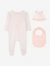 Kenzo Baby Girls Elephant Babygrow Set In Pink