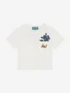 Kenzo Floral-print Organic Cotton T-shirt In Ivory