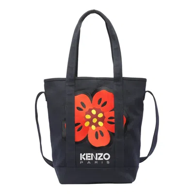 KENZO KENZO BOKE FLOWER EMBROIDERED TOTE BAG