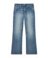 Kenzo Stretch Denim Ayame Wide Jeans In Blue