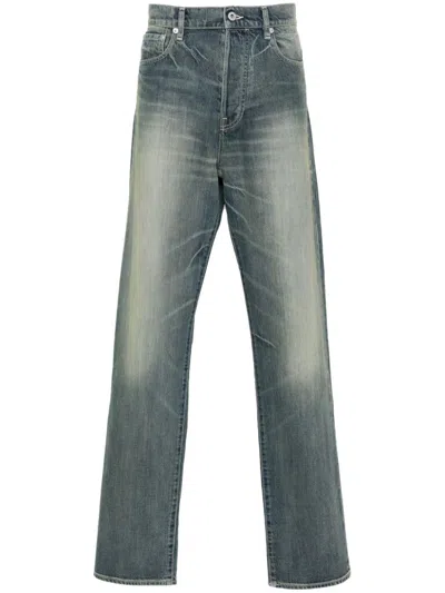 Kenzo Bara Cropped Jeans In Blue