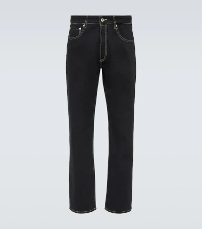 Kenzo Bara Mid-rise Slim Jeans In Blau