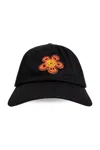 Kenzo Flower-embroidered Baseball Cap In Black