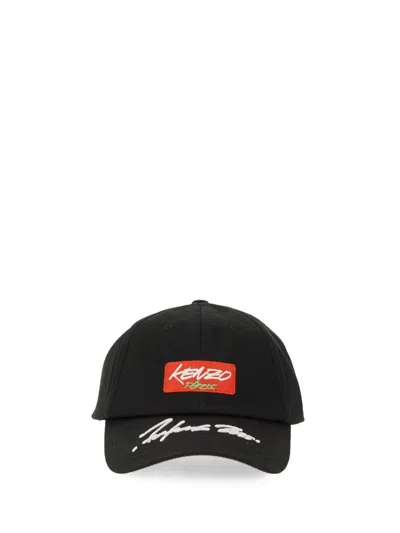 Kenzo Baseball Hat With Logo In Black