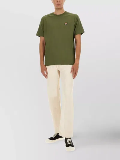 Kenzo Basic Crew Neck T-shirt In Green