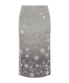 Kenzo Embellished Midi Skirt In Gray