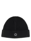Kenzo Ribbed Beanie Hat With Folded Cuff In Black