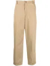 Kenzo Straight-leg Carpenter Trousers In Neutrals