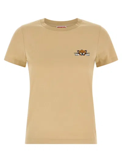 KENZO BEIGE KENZO HAPPY TIGER T-SHIRT