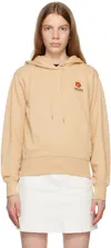Kenzo Beige  Paris Boke Flower Hoodie In Camel