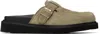 Kenzo Matto Buckled-detail Mules In 11 Beige