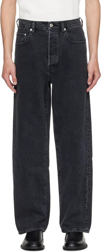 Kenzo Belt Loop Jeans In Black