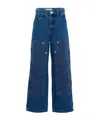 Kenzo Belt Loop Jeans In Blue