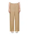 Kenzo Belt Loop Zipper Casual Pants In Nude
