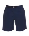 Kenzo Belted-waist Shorts In Blue