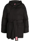 Kenzo Kimono Down Jacket In Black