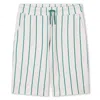 Kenzo Striped Bermuda Shorts In Green