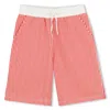 Kenzo Striped Bermuda Shorts In Red