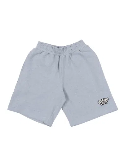 Kenzo Kids' Logo-detail Shorts In Gray