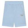 Kenzo Logo-print Elasticated Shorts In Azzurra