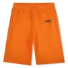 Kenzo Orange-print Bermuda Shorts In Orange