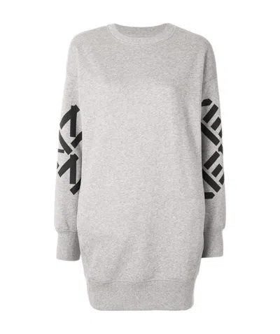 Kenzo Big X Sweatshirt Dress In White
