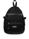 Kenzo Adjustable Strap Buckle Front Zip Pockets In Black