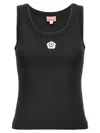 Kenzo Gots Boke Flower 2.0 Embroidered Tank Top In Black