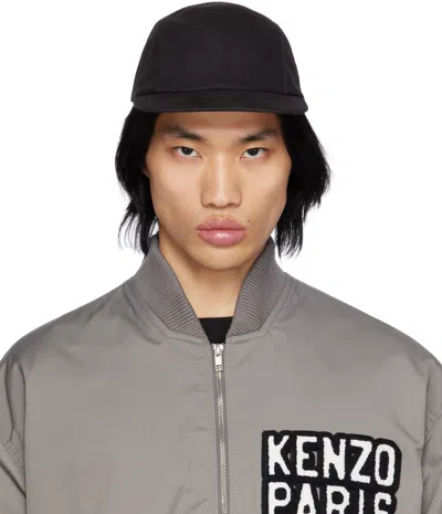 Kenzo Boke Flower Canvas Baseball Cap In Black