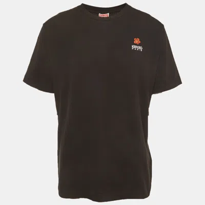 Pre-owned Kenzo Black Boke Flower Cotton Jersey T-shirt L