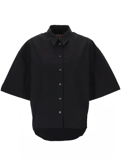 Kenzo Black Button Up Shirt With Pocket