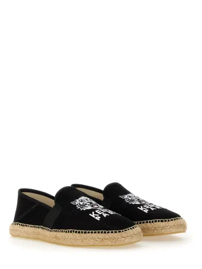 Kenzo Black Canvas Espadrilles