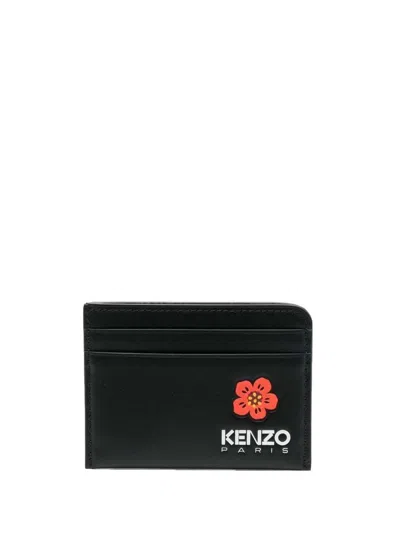 Kenzo Logo印花卡夹 In Black
