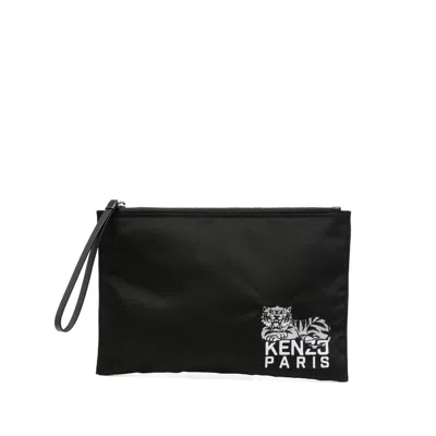KENZO KENZO BLACK CLUTCH BAGS MEN