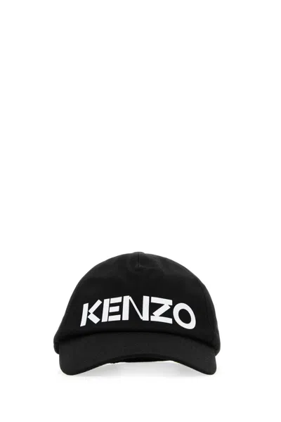 Kenzo Black Cotton Baseball Cap