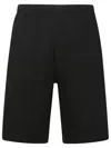 KENZO KENZO BLACK COTTON BERMUDA SHORTS