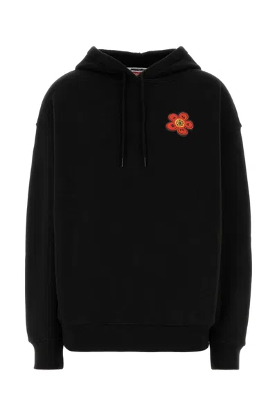 KENZO KENZO BLACK COTTON KENZO X FUTURA 2000 SWEATSHIRT