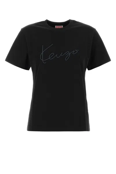 Kenzo Black Cotton Mini T-shirt For Women