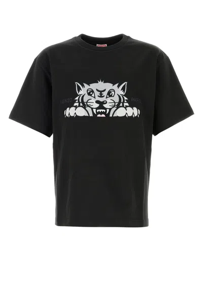 KENZO KENZO BLACK COTTON OVERSIZE T-SHIRT