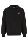 Kenzo Cotton Sweatshirt With Floral Back Design In Black