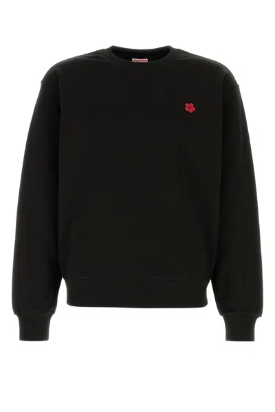 KENZO KENZO BLACK COTTON SWEATSHIRT