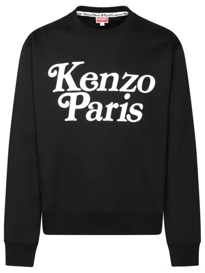 Kenzo Black Cotton Sweatshirt In Nero