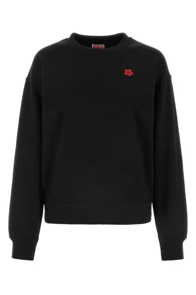 Kenzo Black Cotton Sweatshirt In Noir